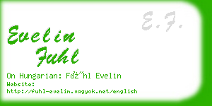 evelin fuhl business card